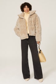 Billie Faux Fur Puffer Jacket by Apparis