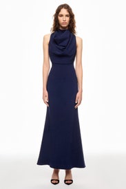 Drape Cowl Racer Gown by Badgley Mischka