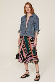 Pleated Midi Skirt by ba&sh