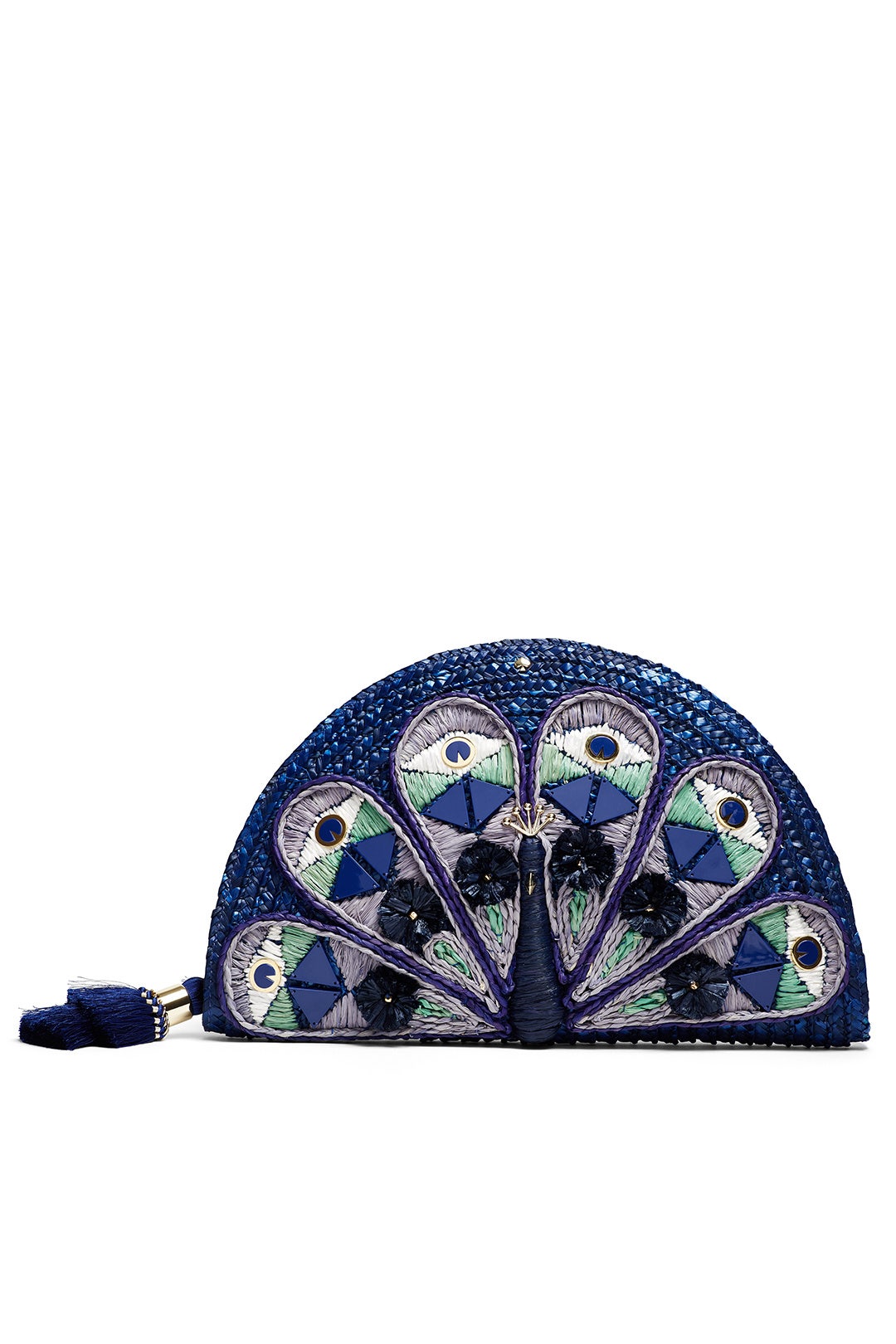 Straw Peacock Clutch by kate spade new york accessories