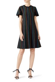 Black Stripe Shift by RED Valentino