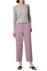 High Waisted Straight Chino Pants by Theory