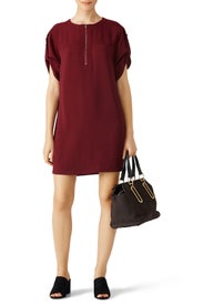 Burgundy Frank Dress by BCBGMAXAZRIA