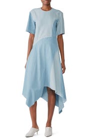 Chambray Seamed Dress by Colovos