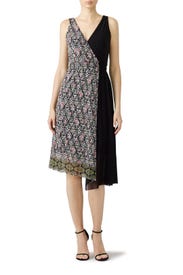 Geo Faux Wrap Dress by Fuzzi