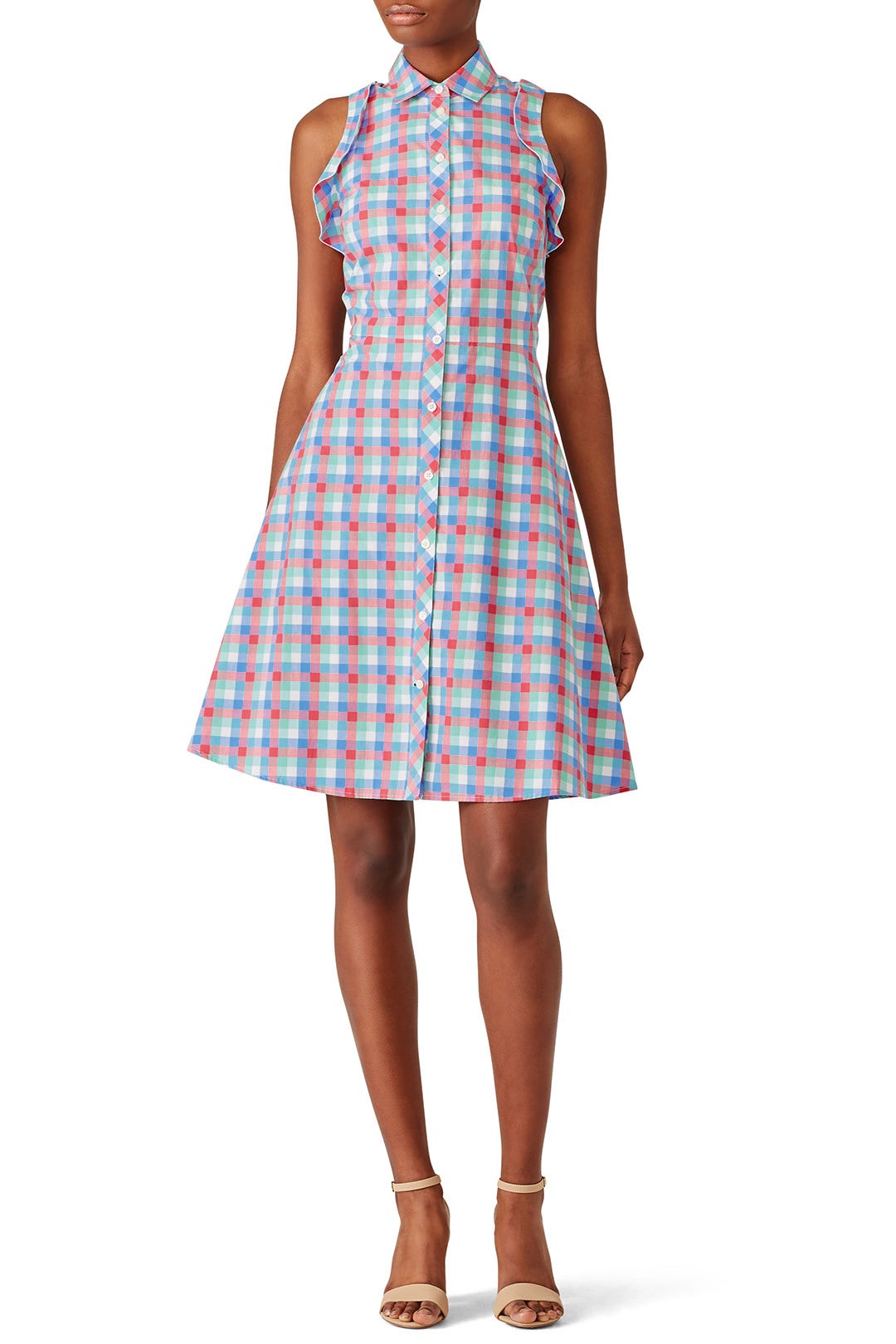 Madras Poplin Shirtdress by kate spade new york 0