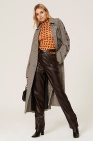 Hanny Cutout Turtleneck Top by Nanushka