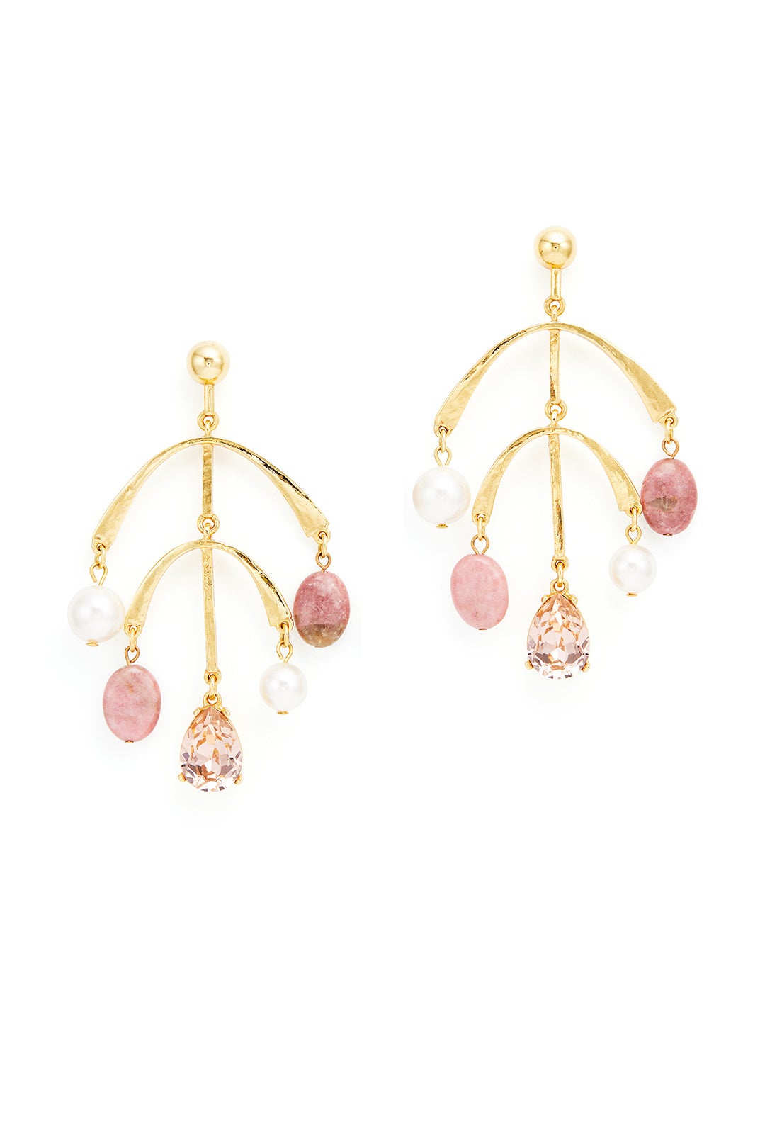 Rose Mobile Drop Earrings by Oscar de la Renta 1