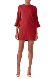 Structured Crepe Dress by Tibi
