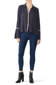 Striped Katherine Blouse by Cleobella