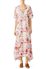 Abstract Floral Tie Maxi by Dina Agam
