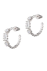 Silver Estate Hoops by Eddie Borgo