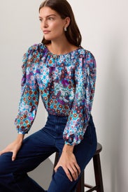 Pacific Petals Chiffon Blouse by kate spade new york