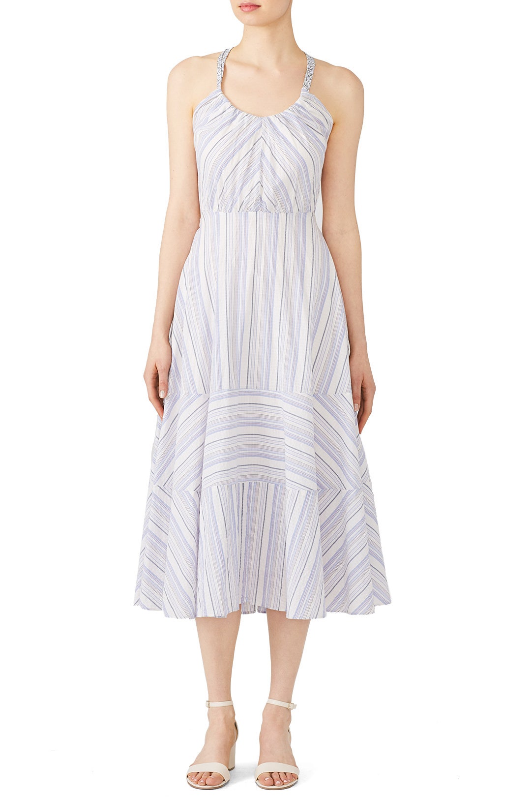 Leila Stripe Midi Dress by La Vie Rebecca Taylor 0