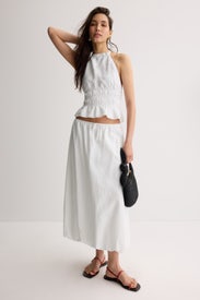 Air Linen Bubble Maxi Skirt by Onia