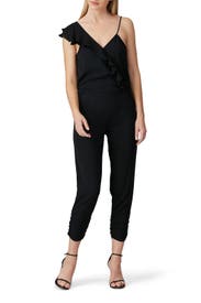 Black Addison Combo Jumpsuit by Parker