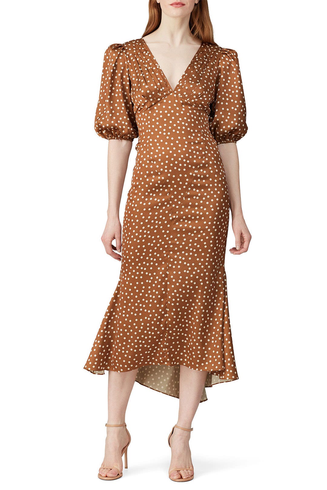 Polka Dot Callie Midi Dress by Ronny Kobo 0