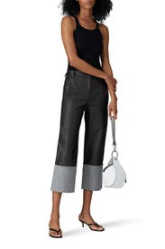 Cuffed Denim Pants by Tibi