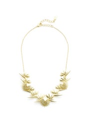 Gold Spike Necklace by Noir Jewelry