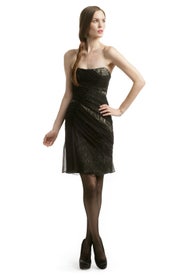 Lace Ruched Cocktail Dress by Christian Siriano