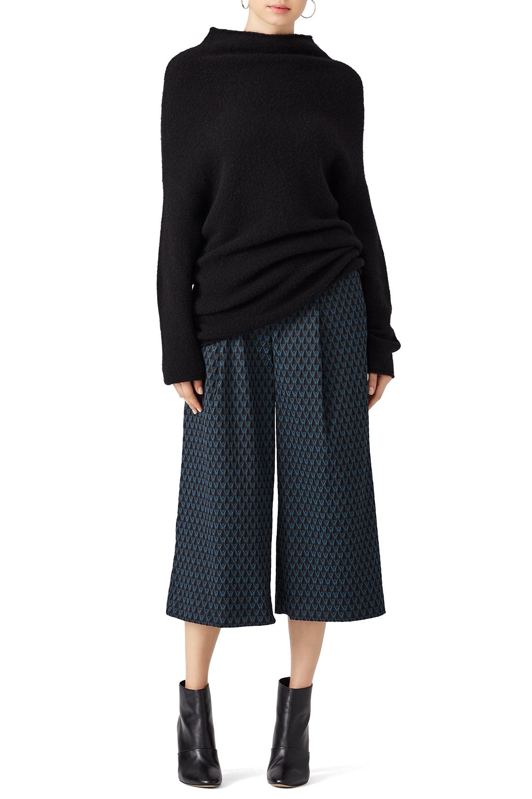 Cozy Funnel Neck Knit by HALSTON 0