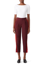 Red Abigail Trousers by Habitual