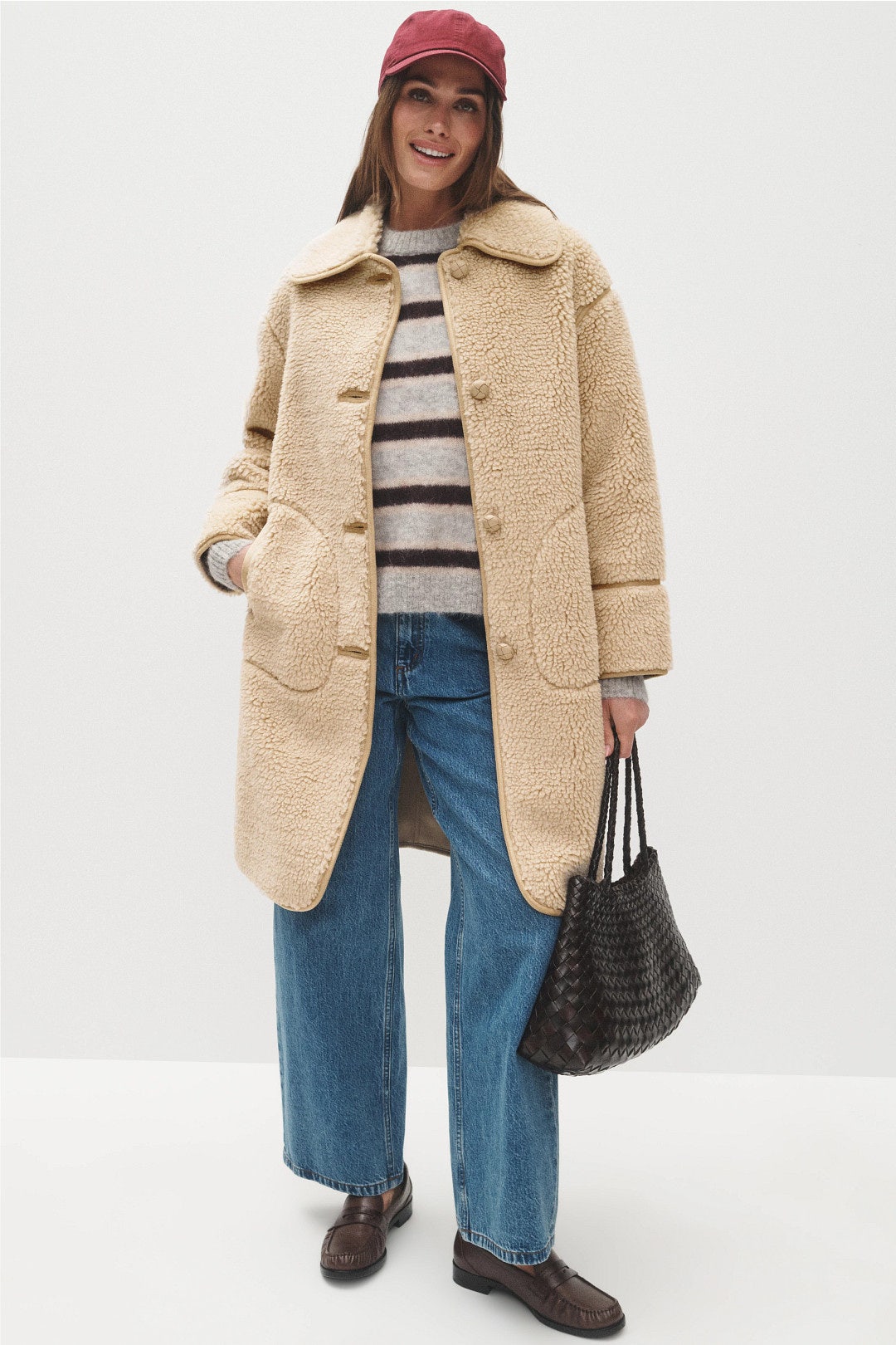 Farah Oatmeal Faux Fur Coat by L.K. Bennett 0