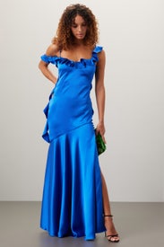 Ruffle Slip Maxi Dress by Prabal Gurung