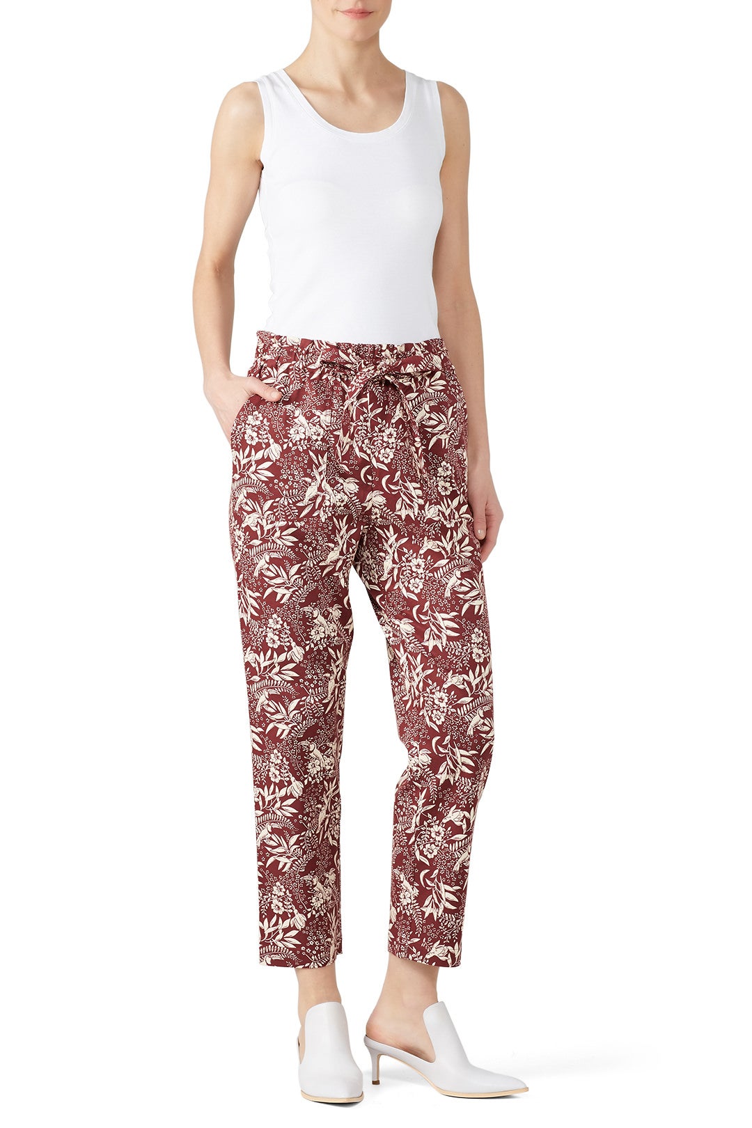 Floral Wide Leg Trousers by Scotch & Soda 0