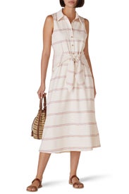 Sleeveless Tie Waist Polo Dress by Slate & Willow