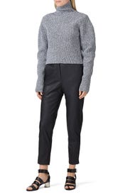 Two Way Cropped Sweater by Tibi