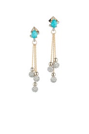 Turquoise Top Earrings by Alexis Bittar