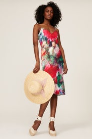 Floral Silk Slip Dress by Adam Lippes x RTR