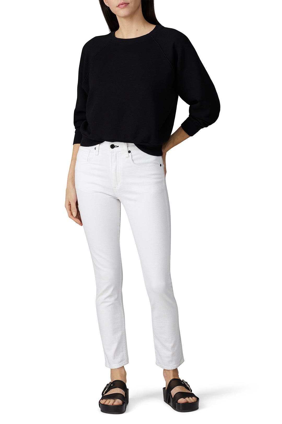 High Rise Crop Jeans by ASKK NY 0