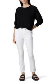High Rise Crop Jeans by ASKK NY