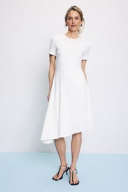 Olcay Asymmetric Hem A-Line Dress by Black Halo