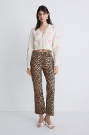 Print Denim Betzy Cropped Jeans by GANNI
