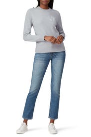 Grey Merino Crewneck Sweater by Jason Wu