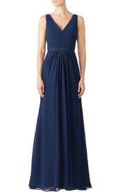 Amelia Navy Gown by Monique Lhuillier