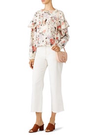 Lua Floral Pullover by Rebecca Taylor NYC