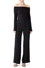 Off The Shoulder Fitted Top by Theory