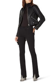 Over the Moon Faux Leather Jacket by BLANKNYC