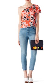 Rose Print Livia Top by Cooper & Ella