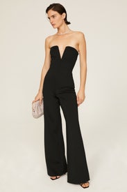 Strapless Scuba Jumpsuit by GOOD AMERICAN