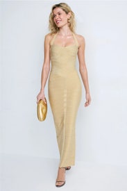 Metallic Iris Gown by Hervé Léger