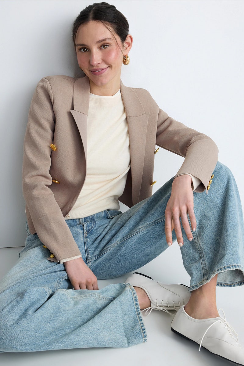 Elio Cropped Knit Blazer by L'agence - Photo 0