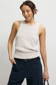 Summer Boucle High Neck Tank Top by NAADAM