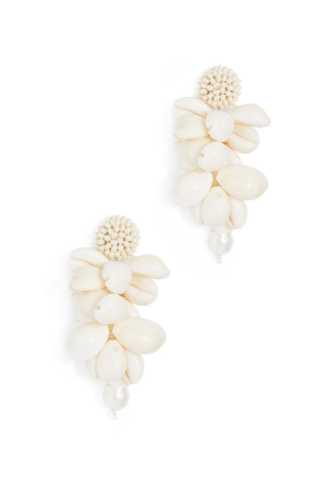 Shell Cluster Earrings by Oscar de la Renta 1