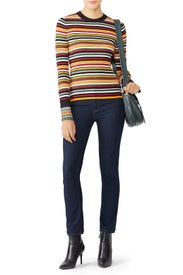 Long Sleeve Multi Striped Pullover by 3.1 Phillip Lim