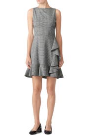 Plaid Ruffle Hem Dress by Slate & Willow